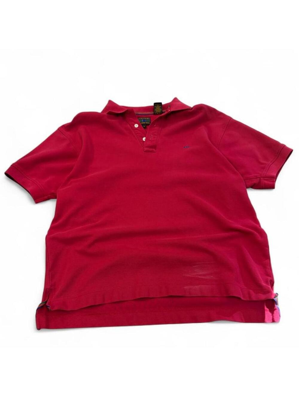 Red cotton polo shirt size M #preppy #classic #vintage #y2k